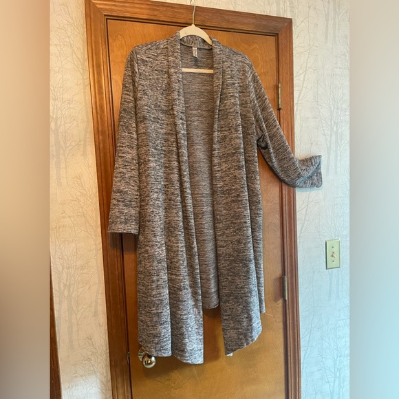 Plus Size Open Front Long Sweater Cardigan 2X - Picture 8 of 9